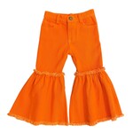 ML Kids Orange Denim Bell Bottoms