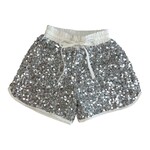 ML Kids Silver/White Sequin Shorts