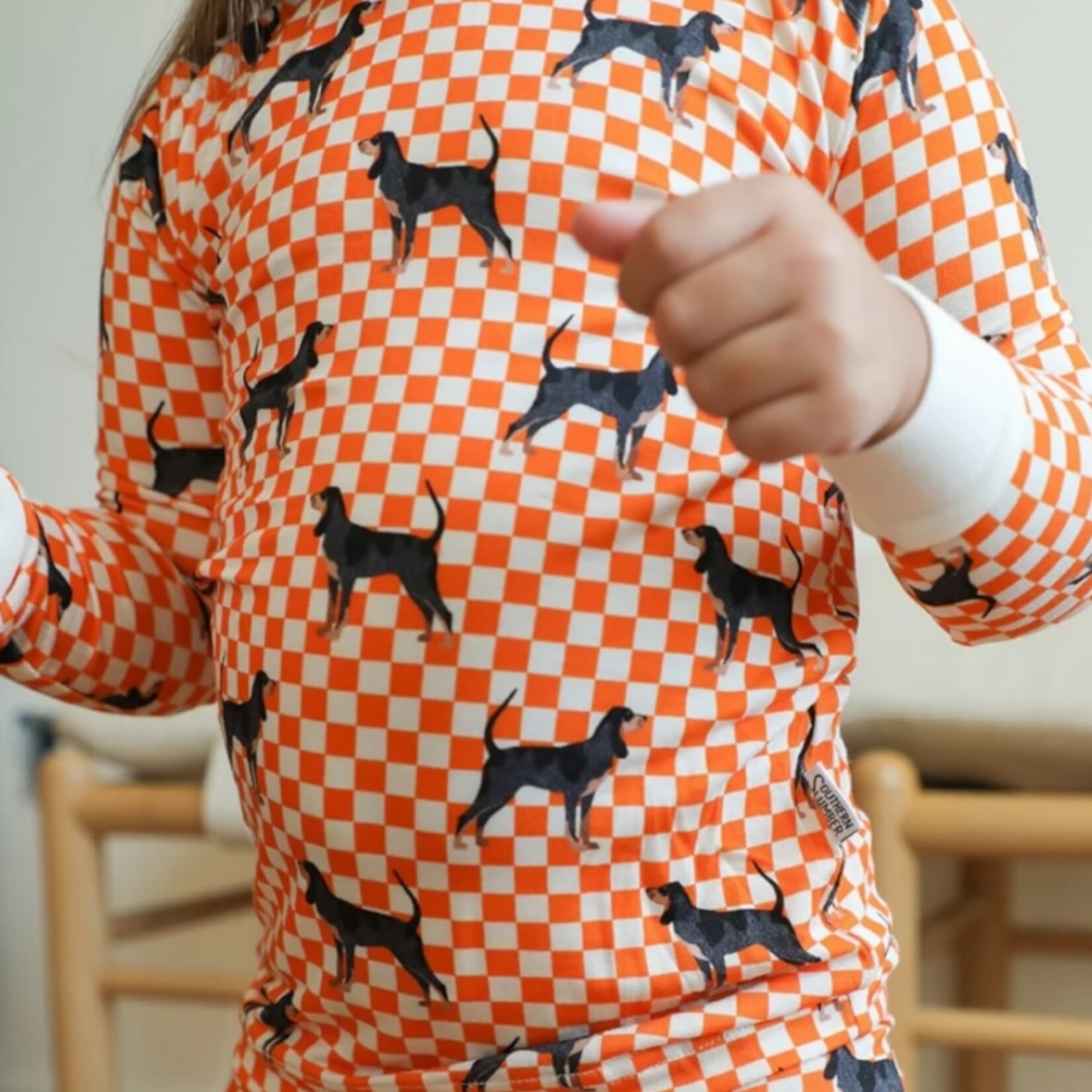 Southern Slumber Checkered Coonhound PJ Set
