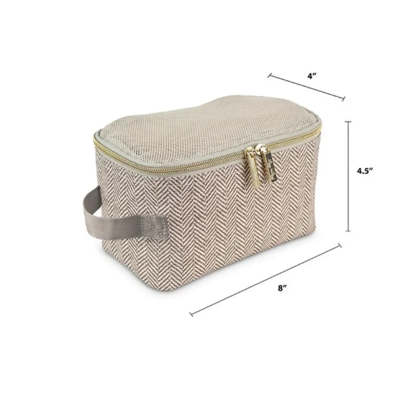 Itzy Ritzy Taupe Checkerboard Packing Cubes