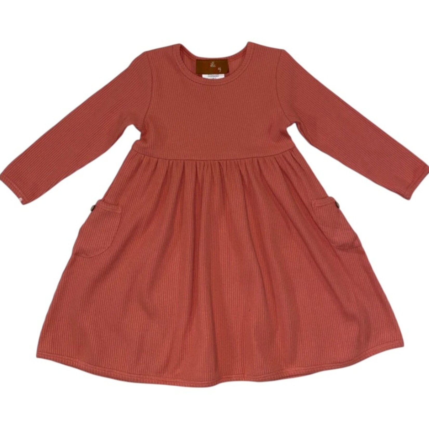 Millie Jay Cinnamon Ribbed Dress
