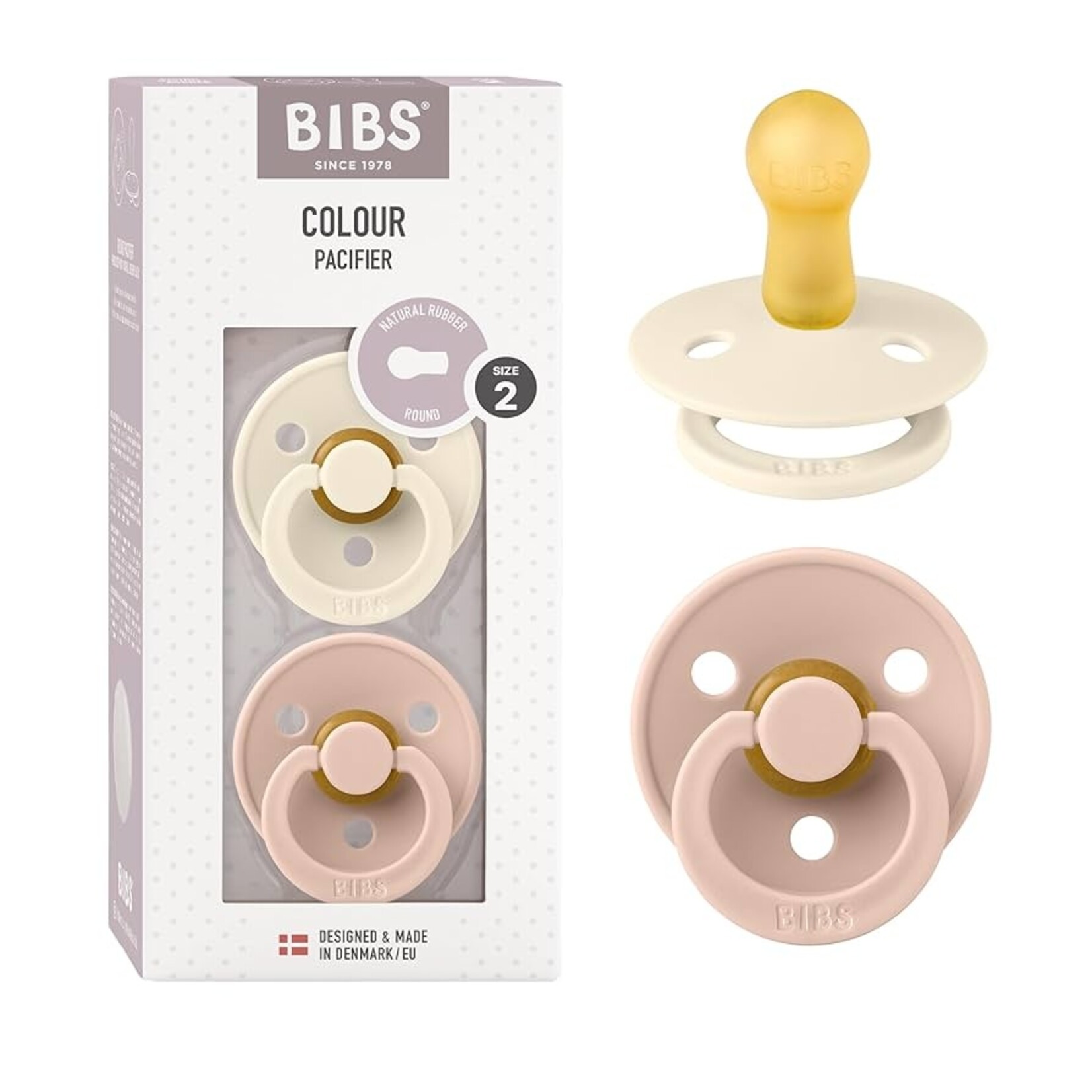 BIBS Colour 2 PACK Ivory/Blush