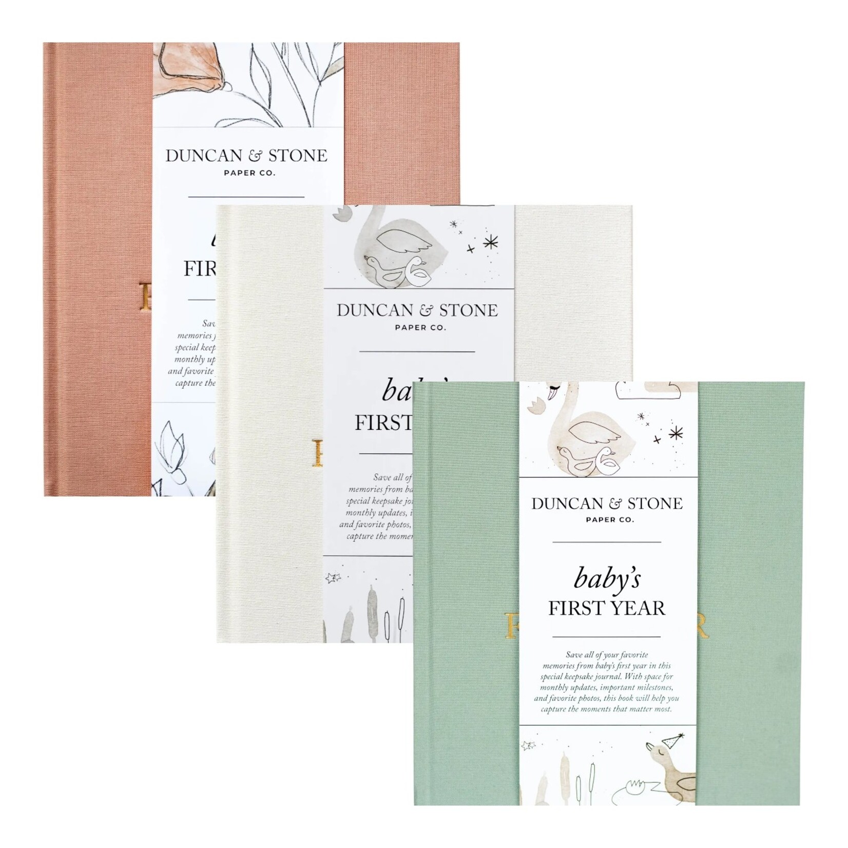 Duncan & Stone Paper Co. Baby's First Year Memory Book