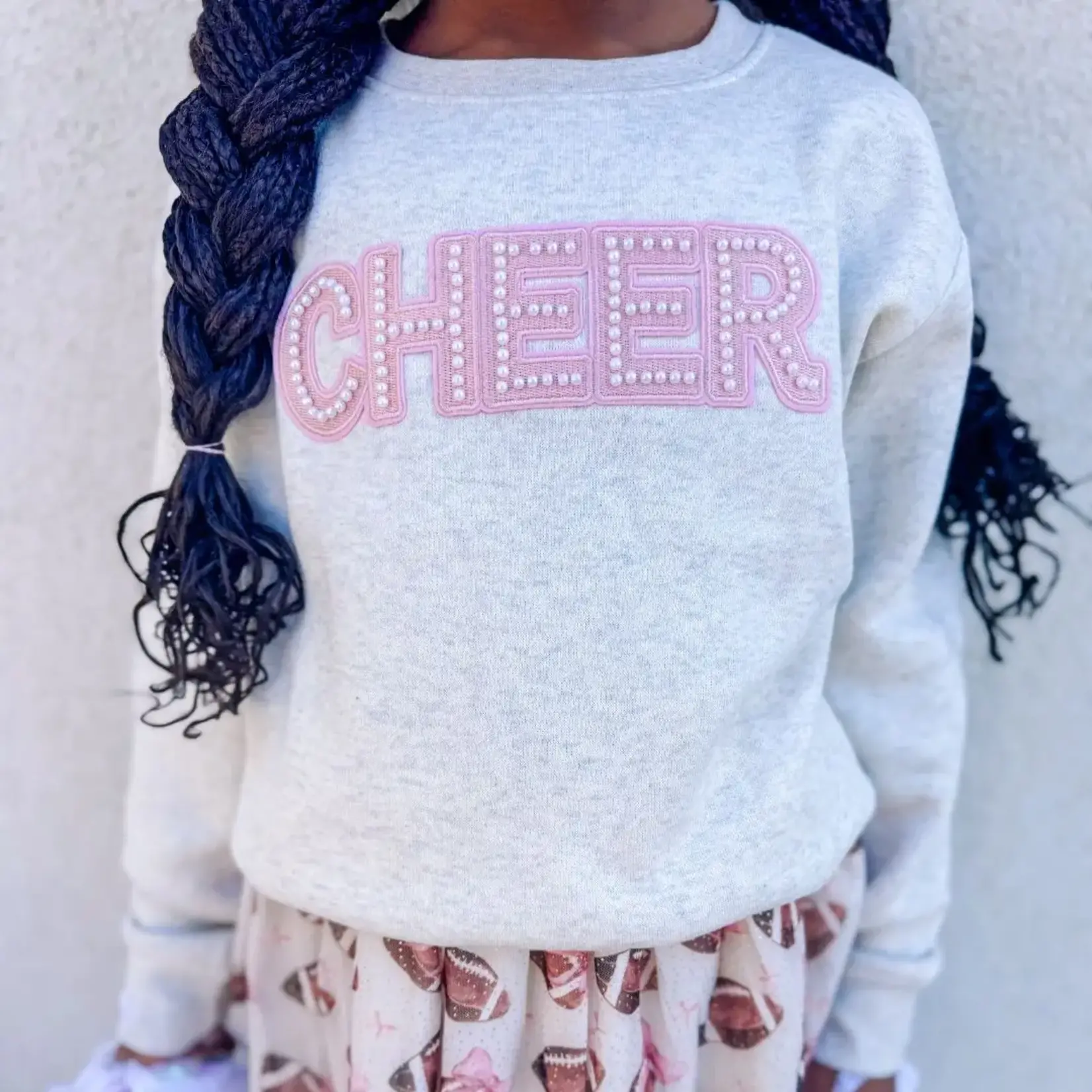Sweet Wink Cheer Pearl Patch Sweatshirt