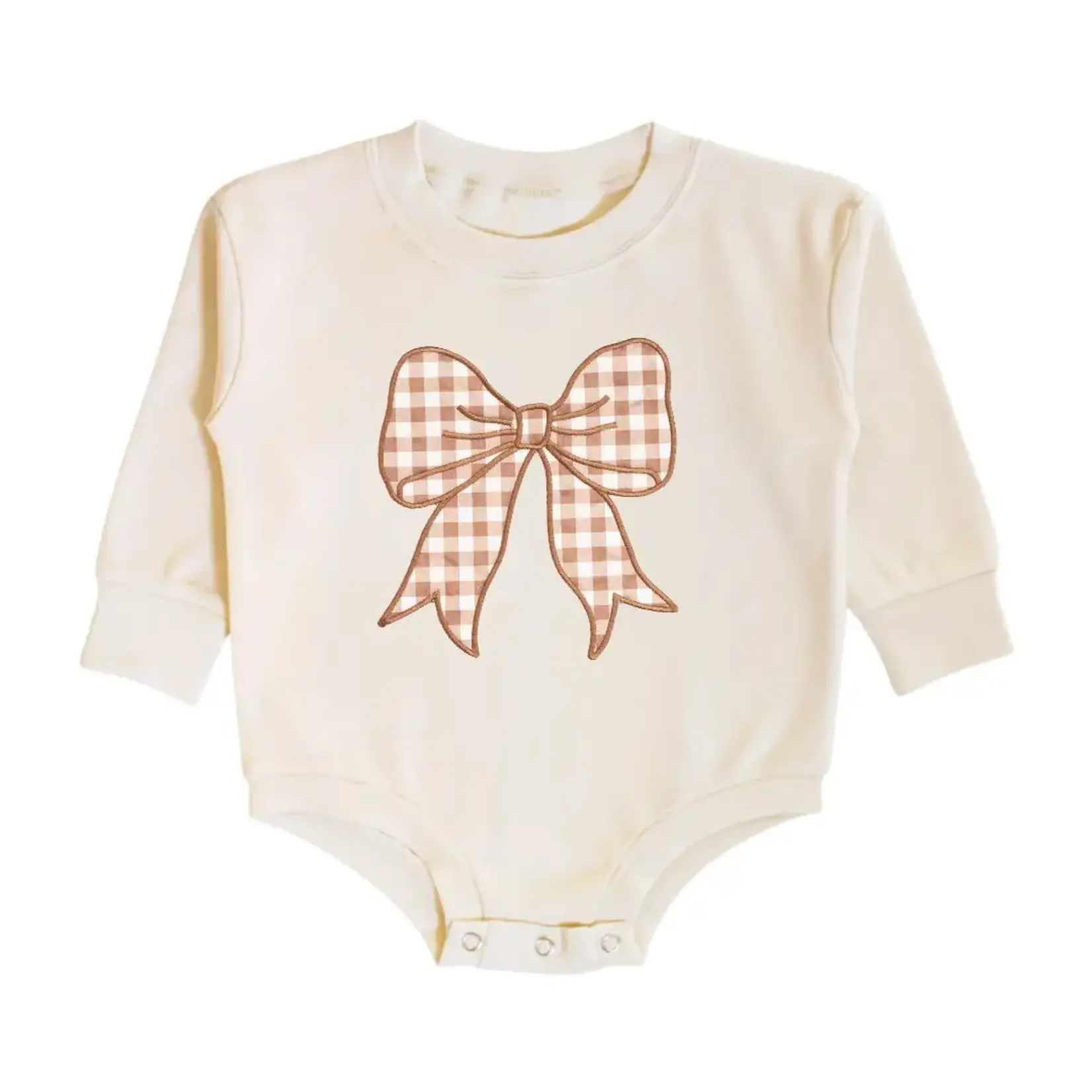 Sweet Wink Gingham Bow Romper