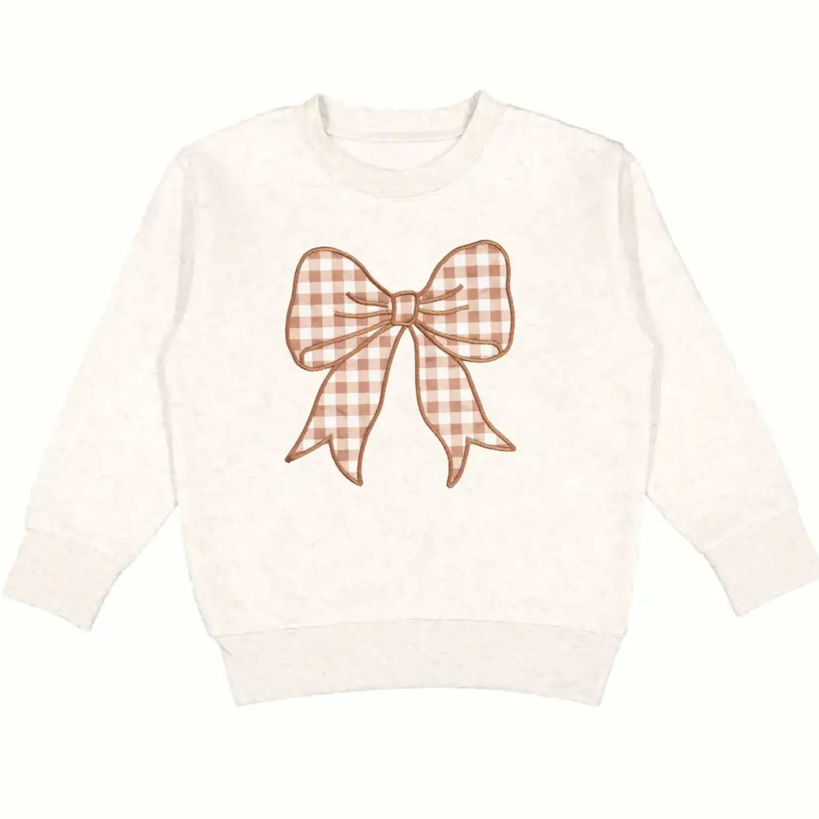 Sweet Wink Gingham Bow Sweatshirt