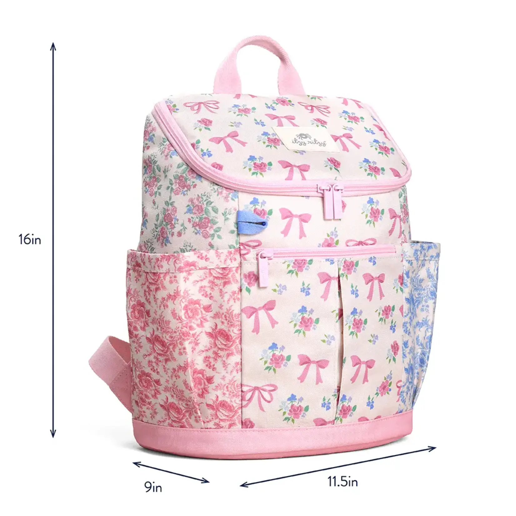 Itzy Ritzy Ribbons + Roses Backpack