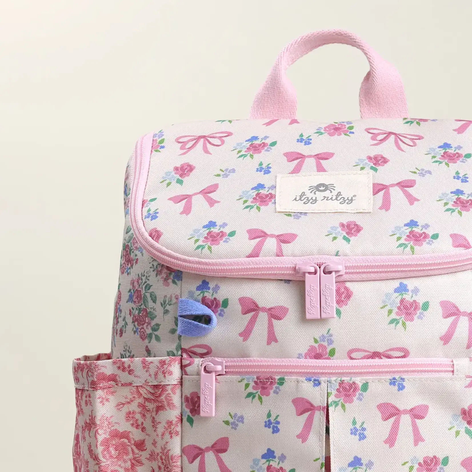 Itzy Ritzy Ribbons + Roses Backpack