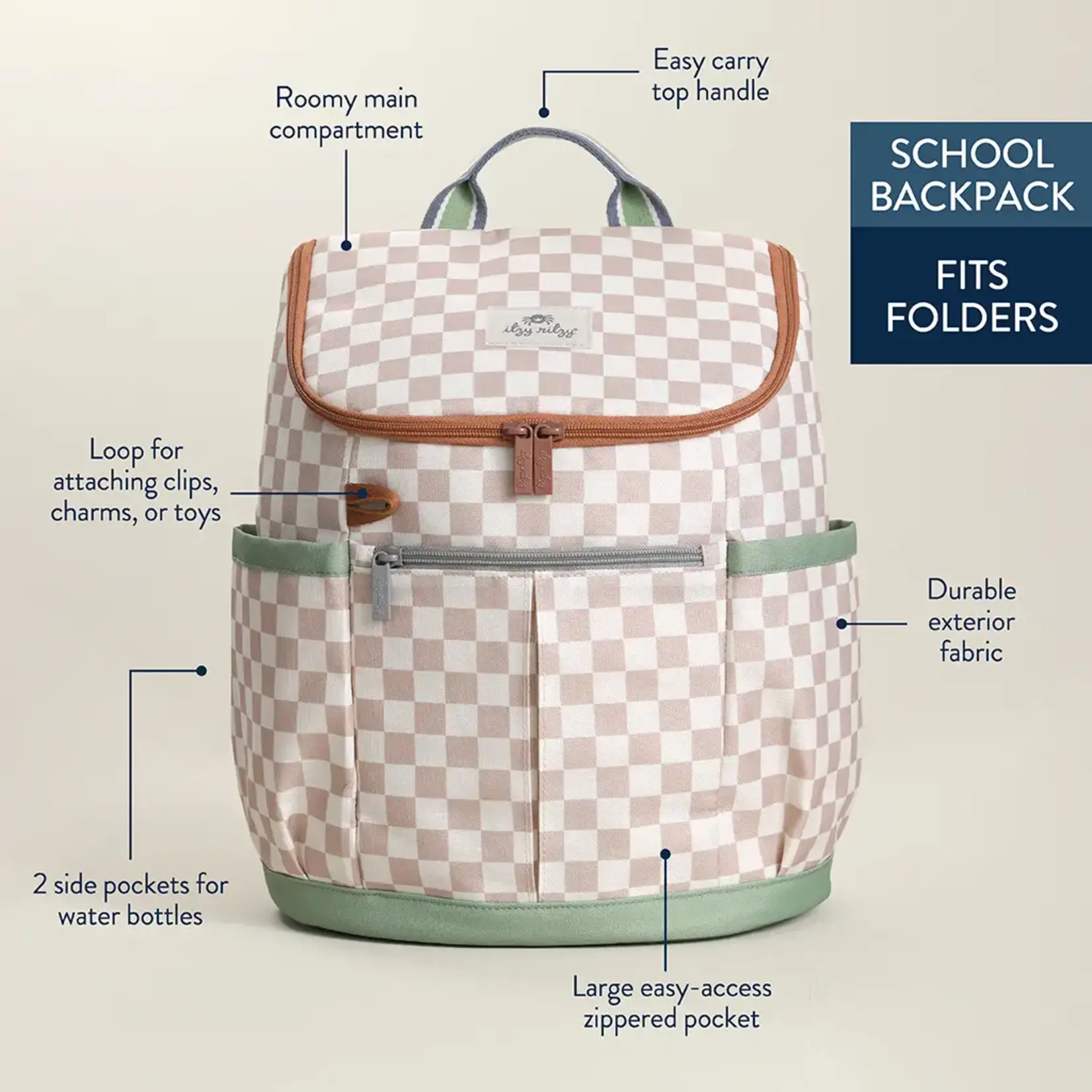 Itzy Ritzy Check Yes! Backpack
