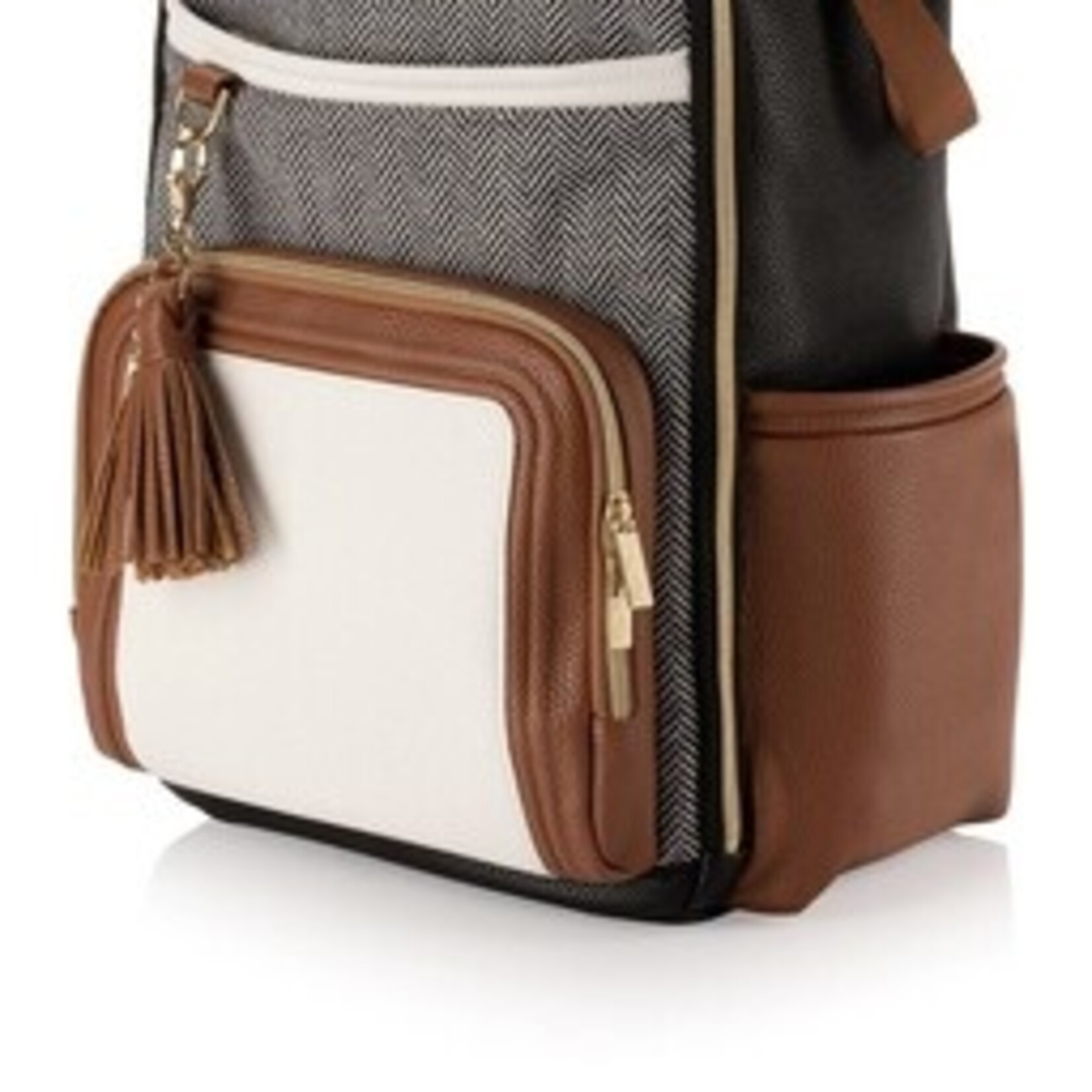 Itzy Ritzy Coffee & Cream Boss Plus Backpack Diaper Bag