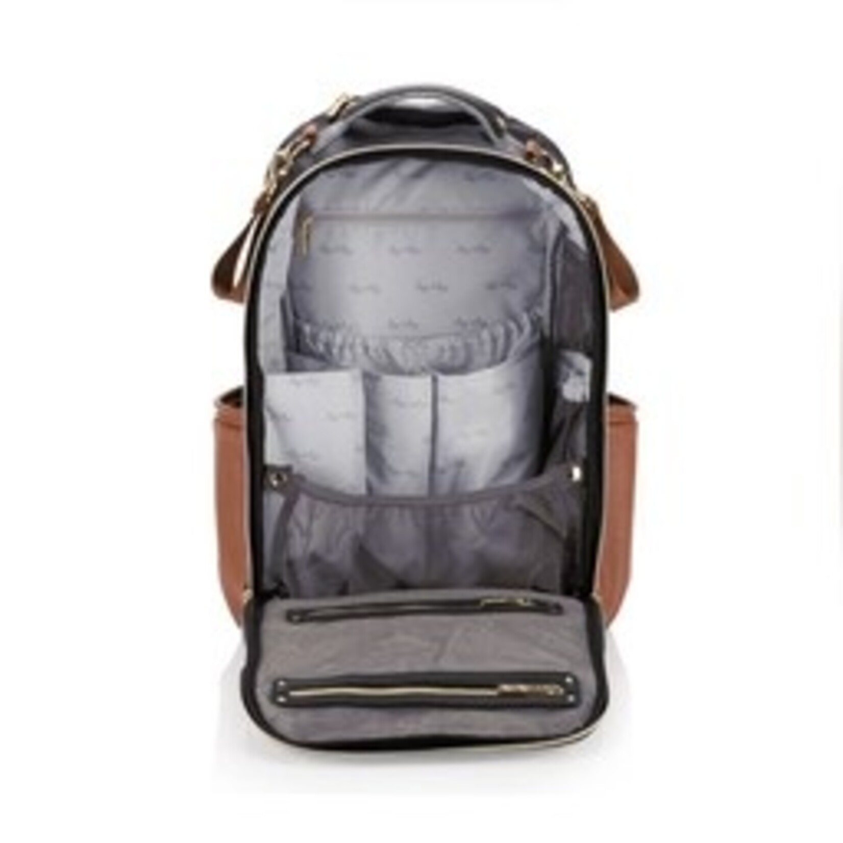 Itzy Ritzy Coffee & Cream Boss Plus Backpack Diaper Bag