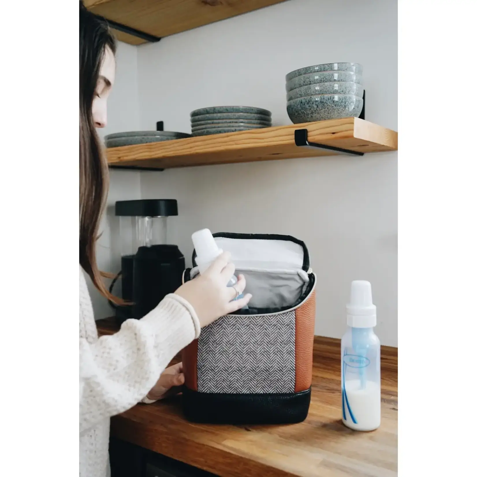 Itzy Ritzy Coffee & Cream Bottle Bag