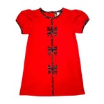 Banana Split Red & Green Plaid Bow Dress