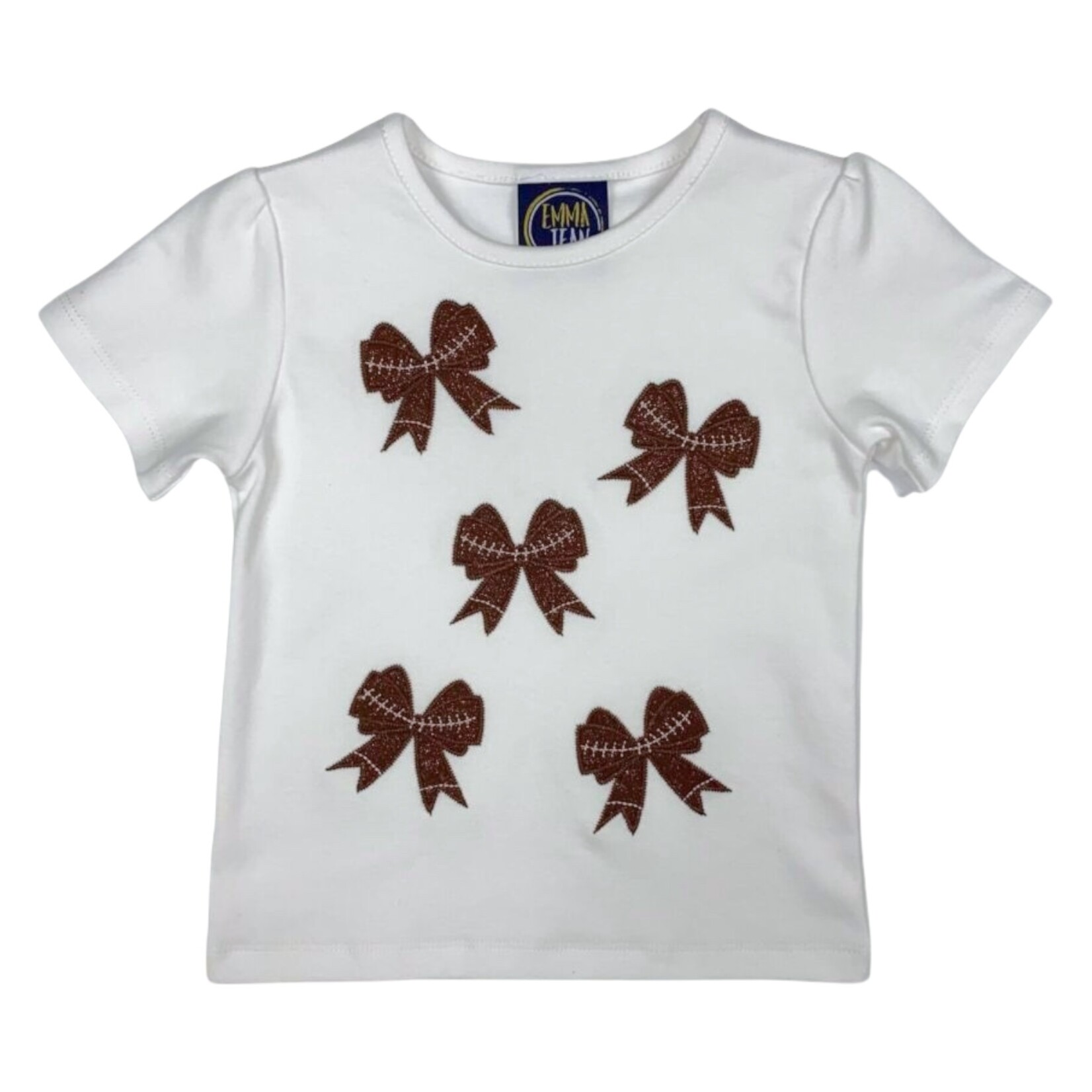 Emma Jean Football Bows Shirt