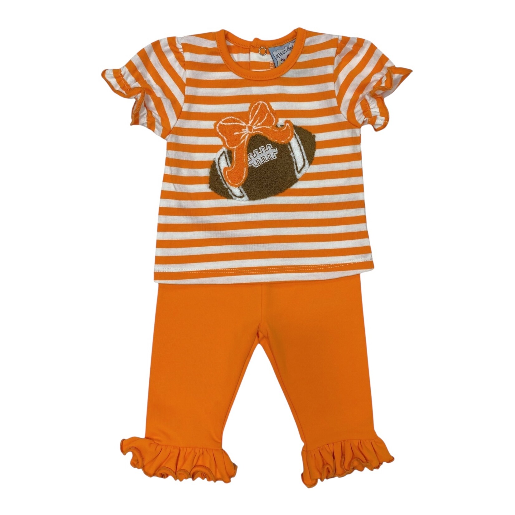 Three Sisters Orange Football Legging Set