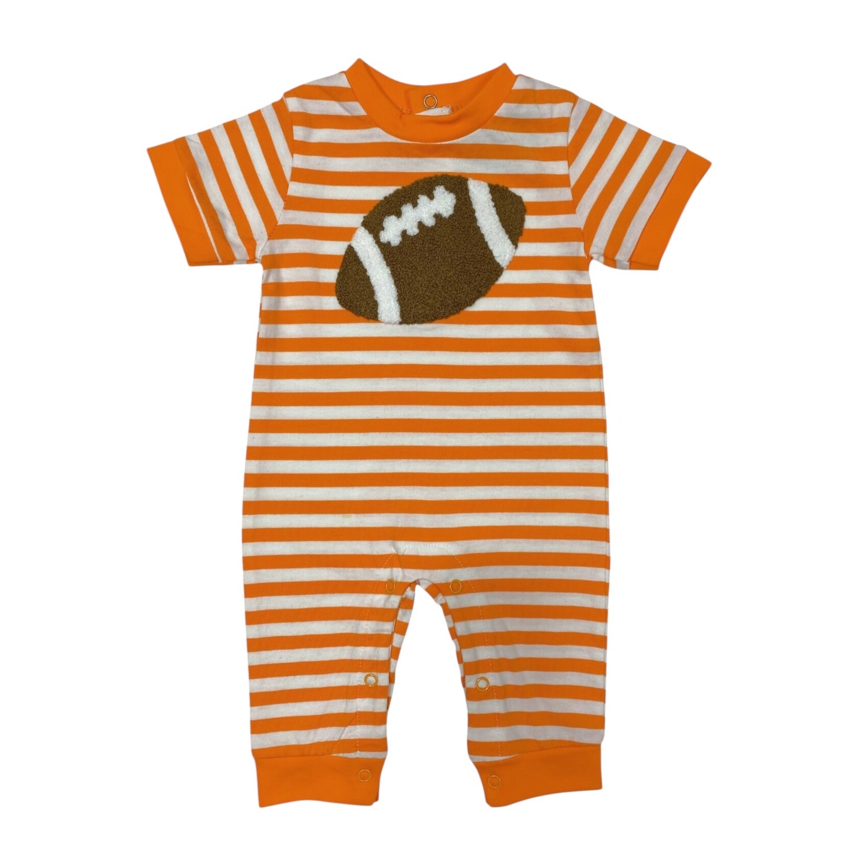 Three Sisters Orange Football Romper