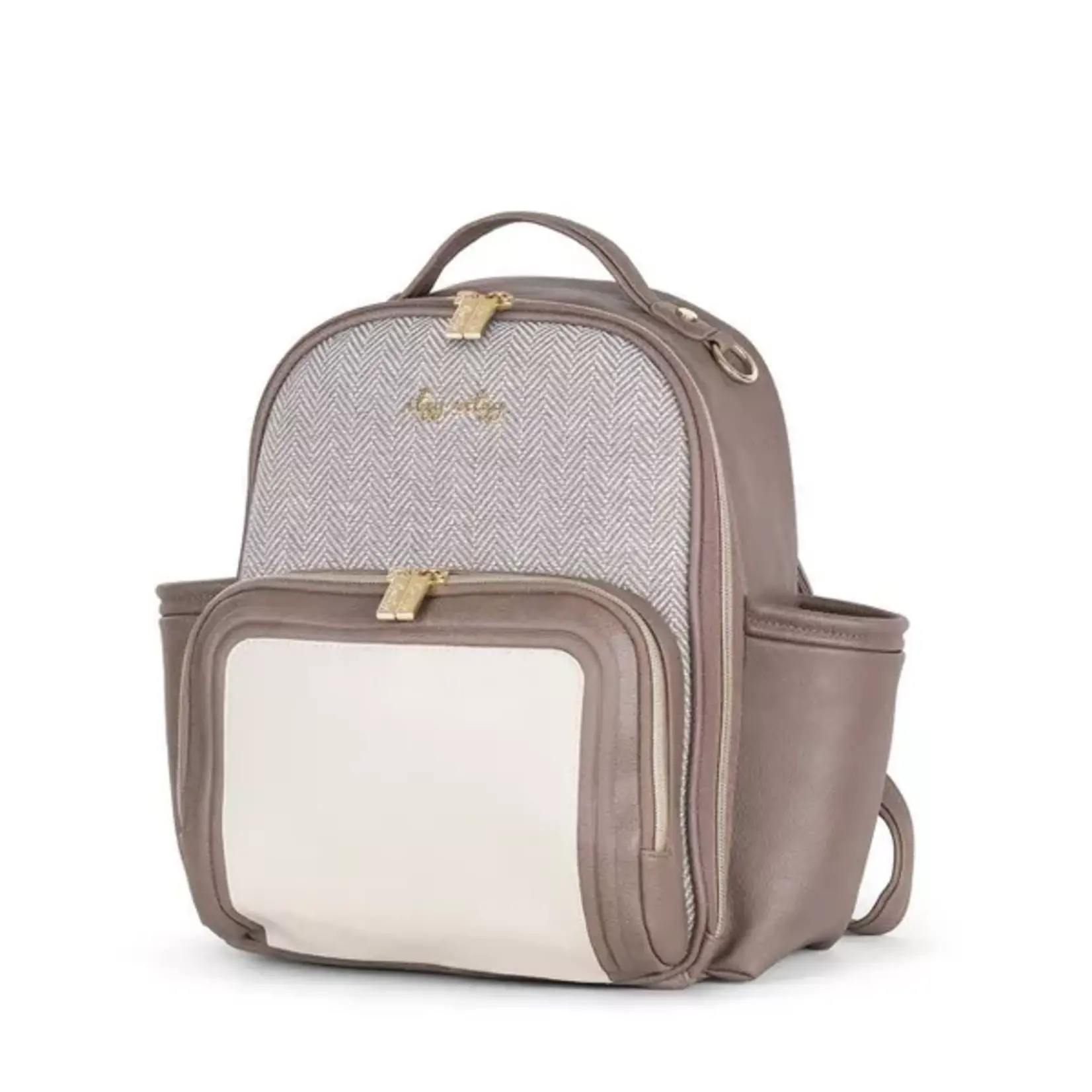 Itzy Ritzy Vanilla Latte Mini Plus Backpack Diaper Bag