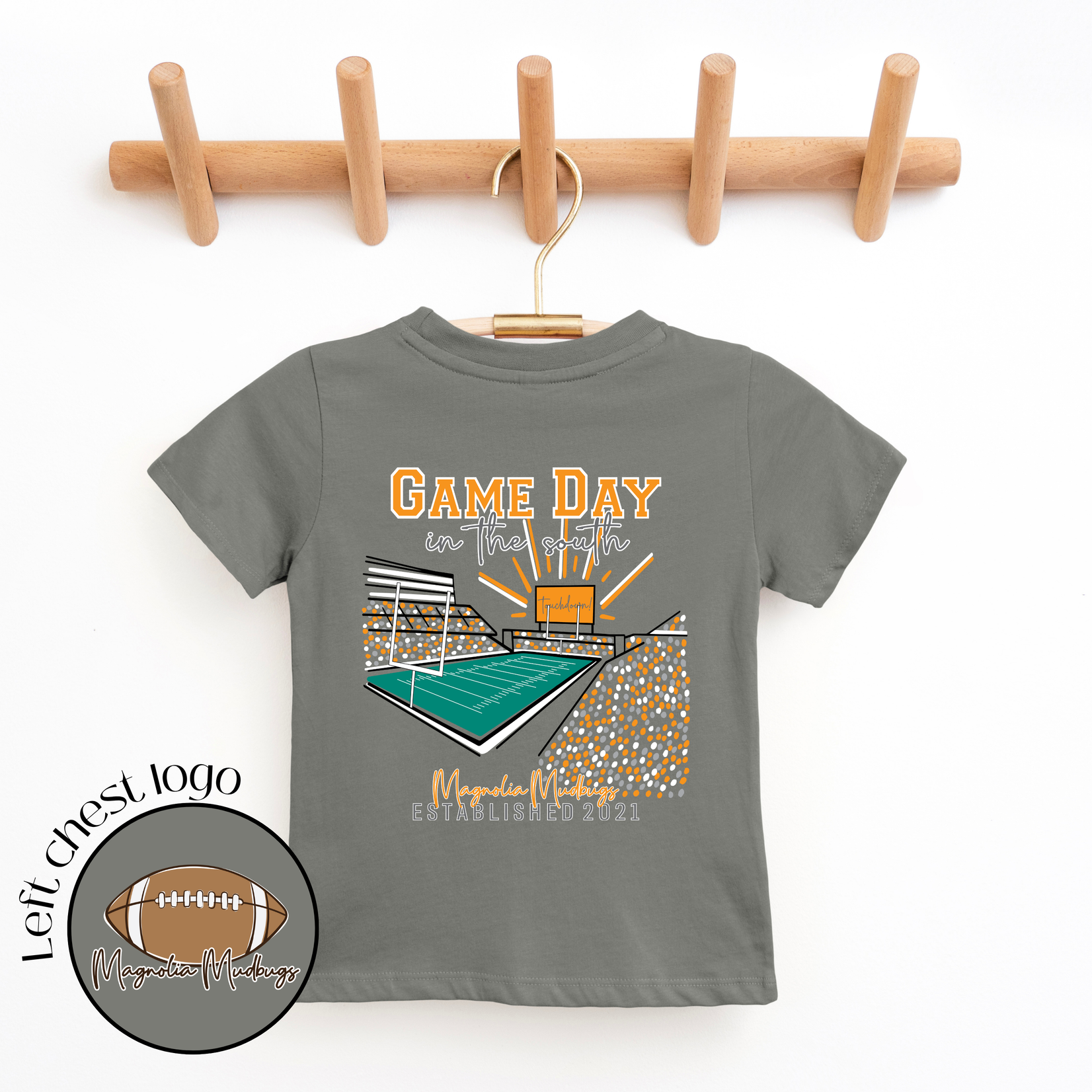 Magnolia Mudbugs Gameday in the South Shirt - Orange