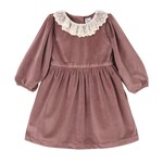 Truffles Ruffles Beatrice Mauve Velvet Dress