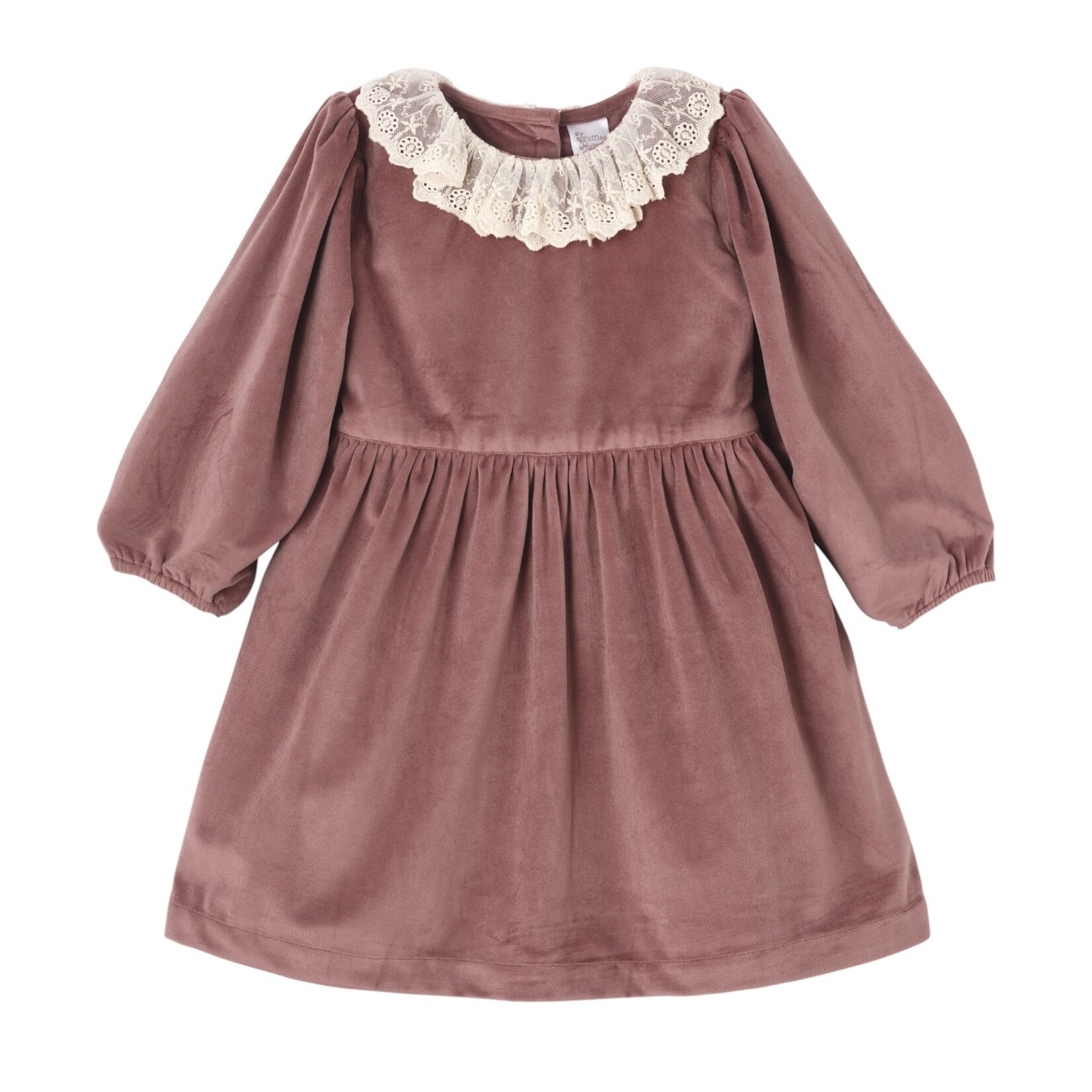 Truffles Ruffles Beatrice Mauve Velvet Dress