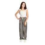 Tractr Leopard Barrel Jeans