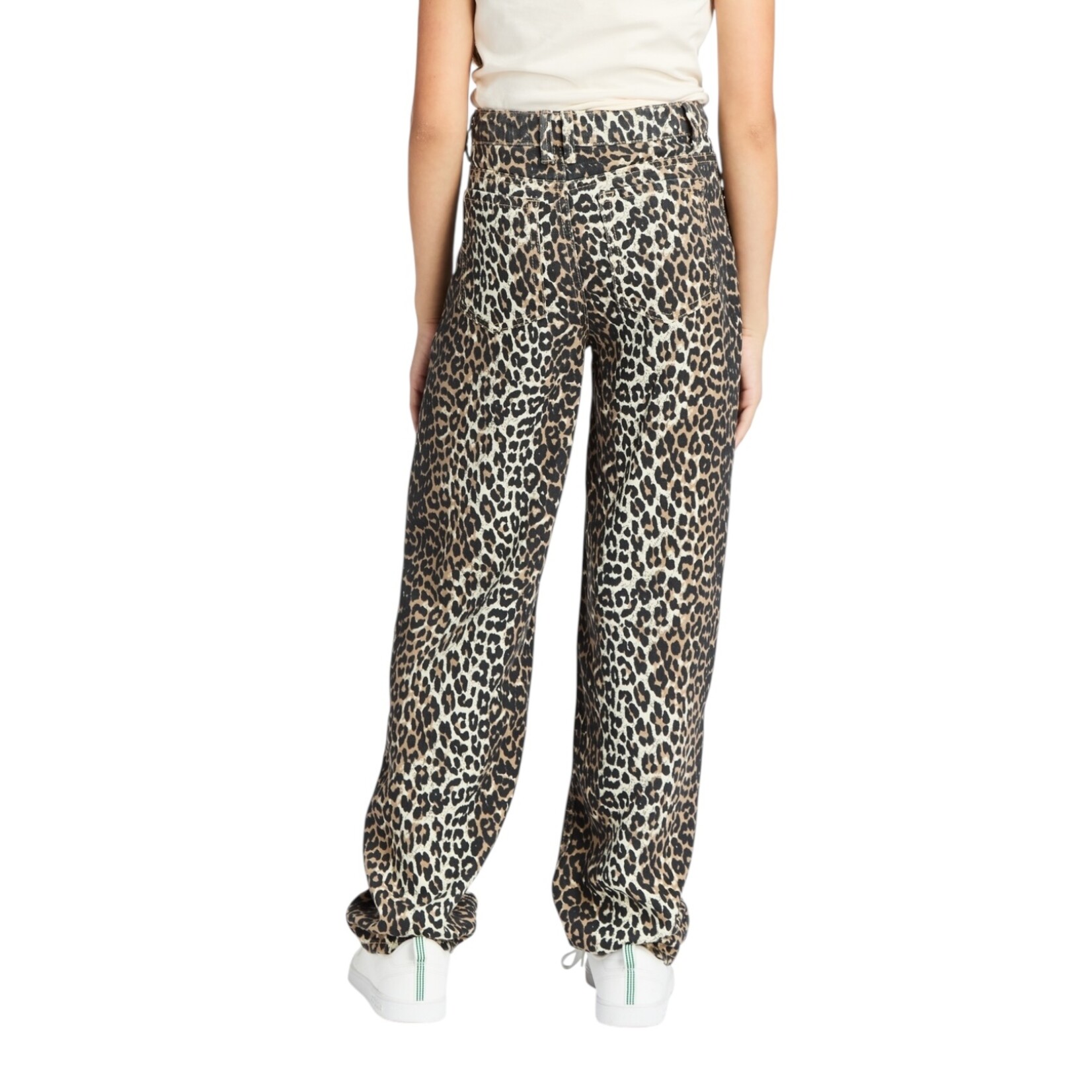 Tractr Leopard Barrel Jeans