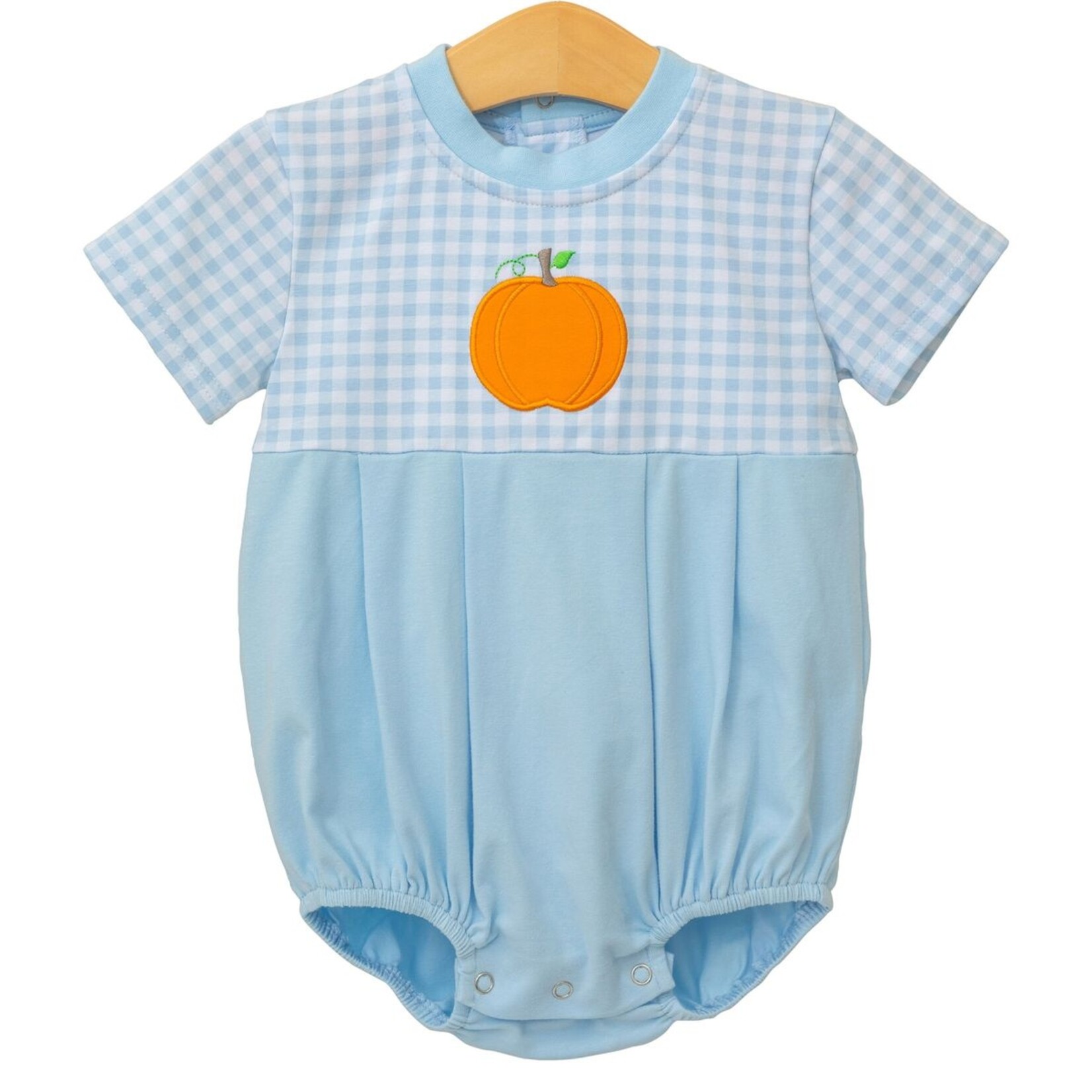 Trotter Street Kids Pumpkin Short Sleeve Bubble