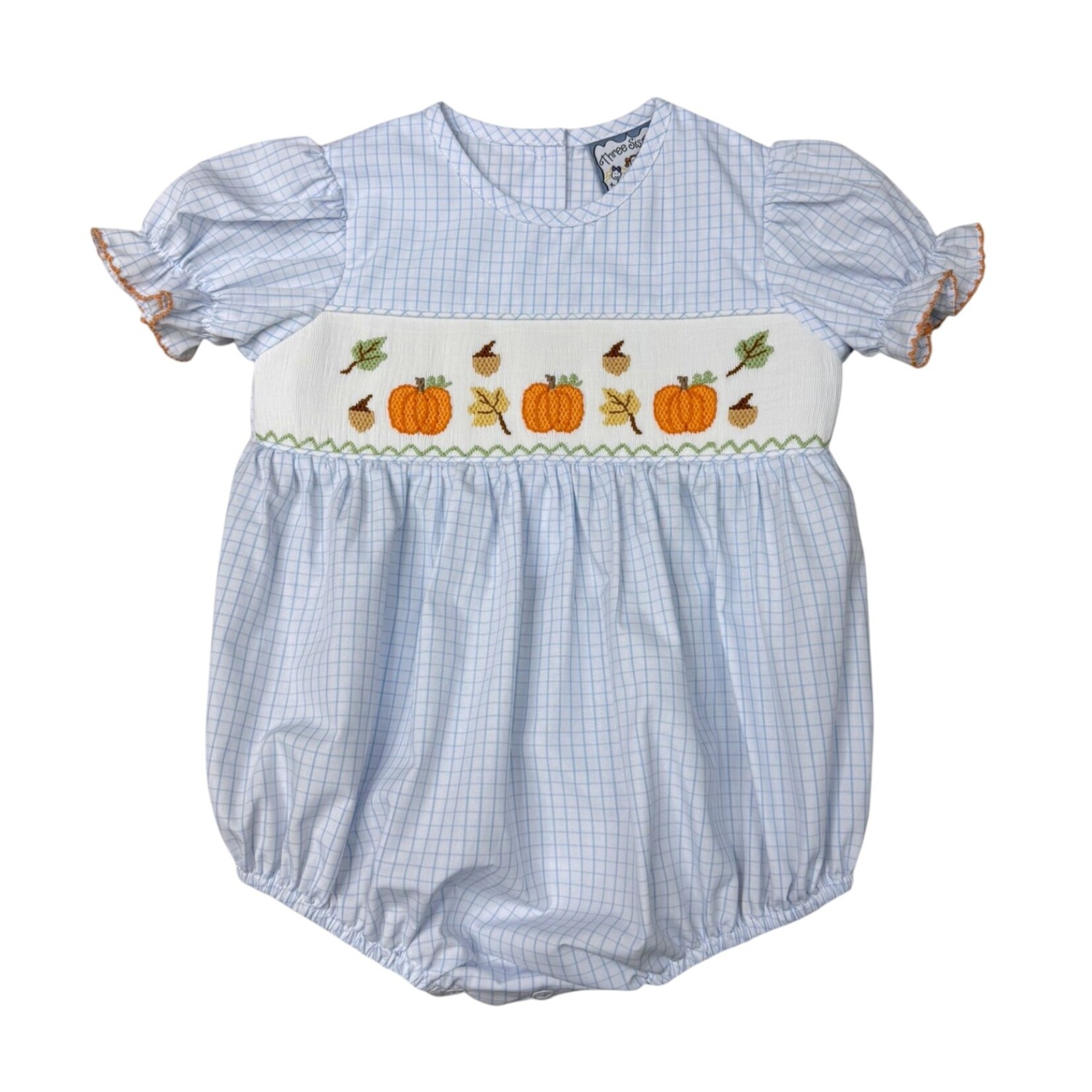 Three Sisters It's Fall Smocked Girl Bubble
