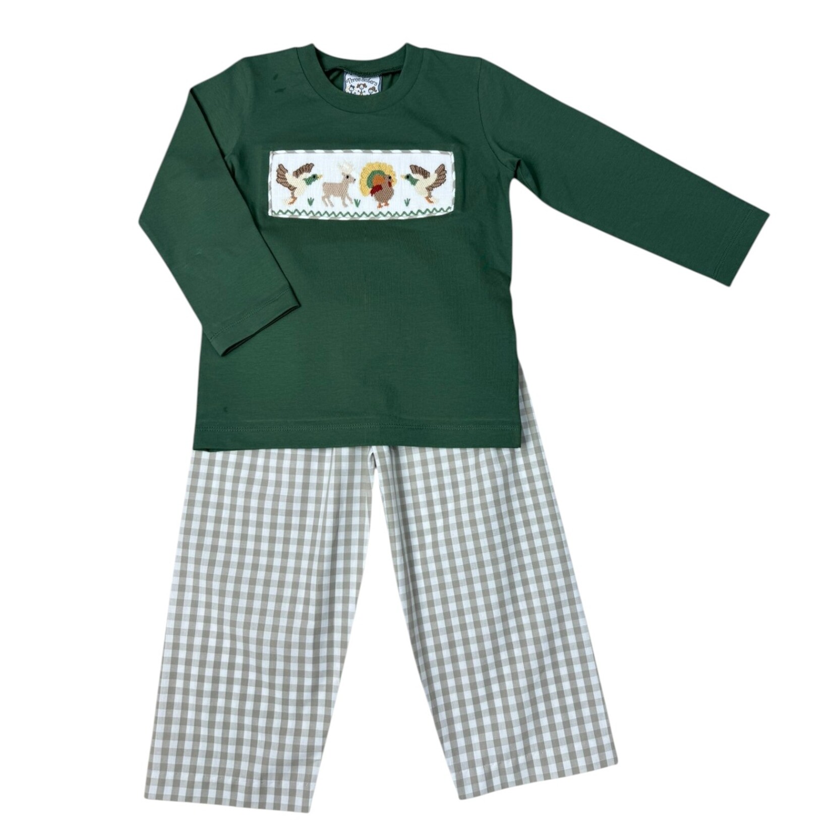 Three Sisters Boys Life Smocked Pant Set