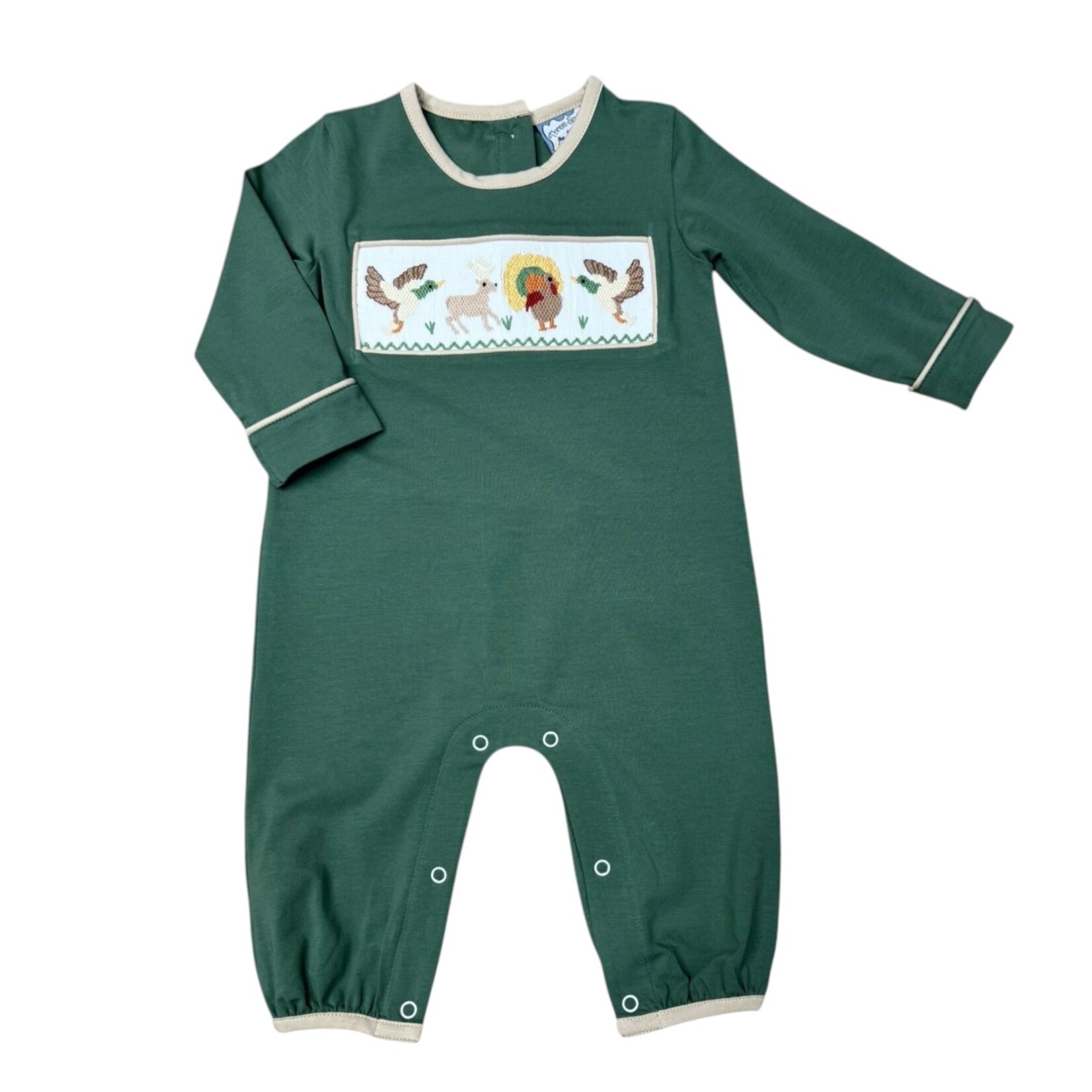 Three Sisters Boys Life Smocked Romper