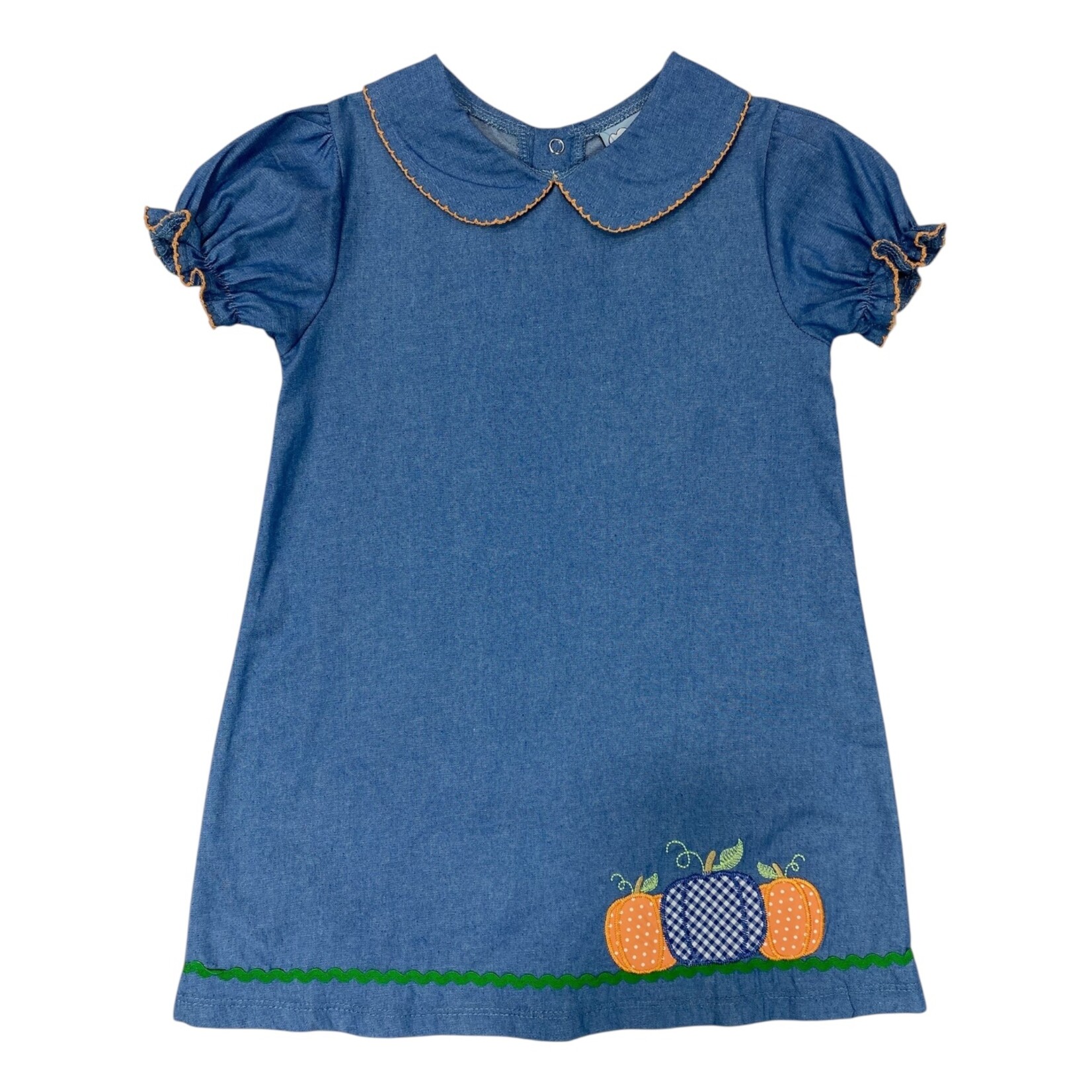 Three Sisters Pumpkin Patch Chambray Dress