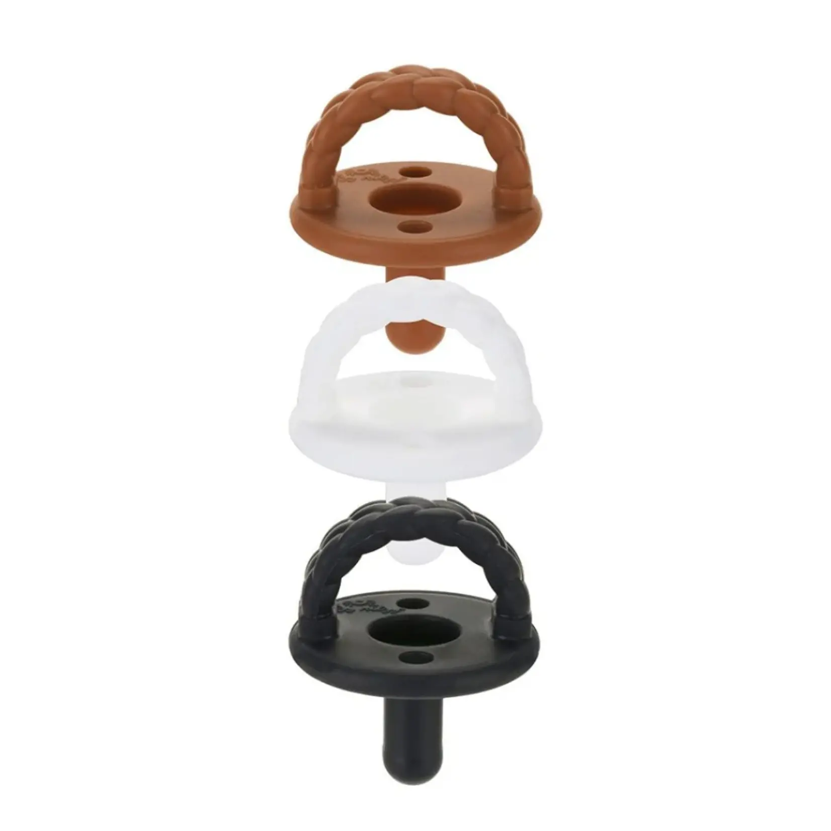 Itzy Ritzy Sweetie Soother Set of 3 - Coffee & Cream