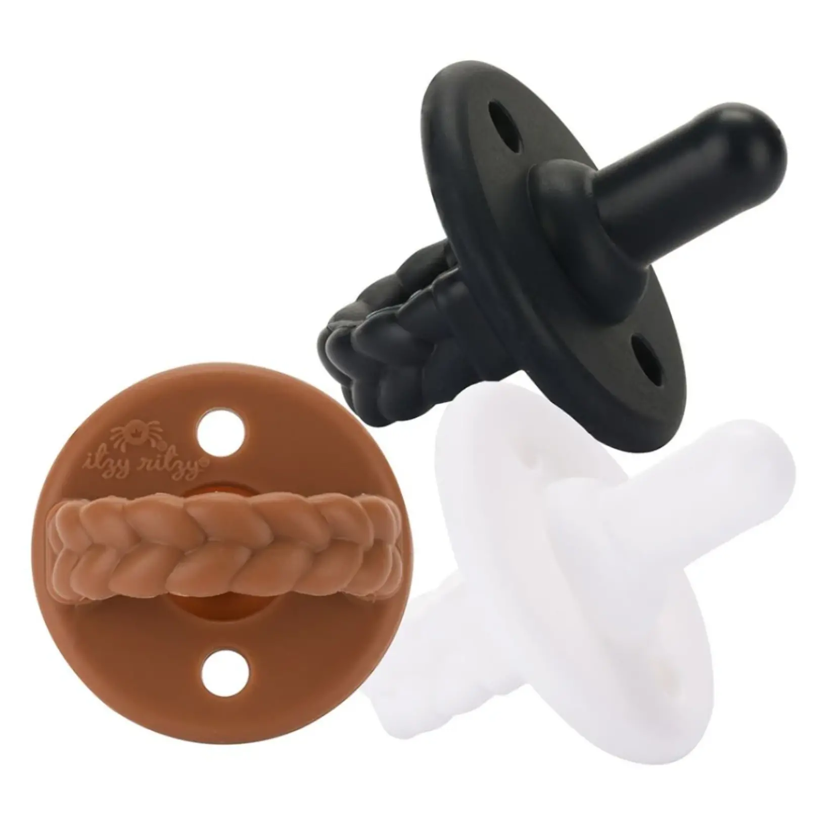 Itzy Ritzy Sweetie Soother Set of 3 - Coffee & Cream