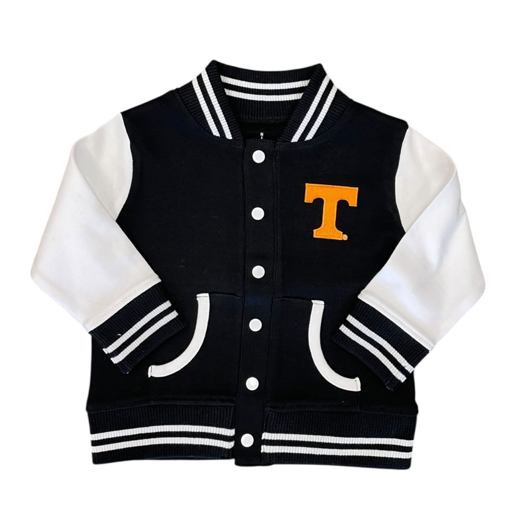 Creative Knitwear Black Power T Varsity Jacket