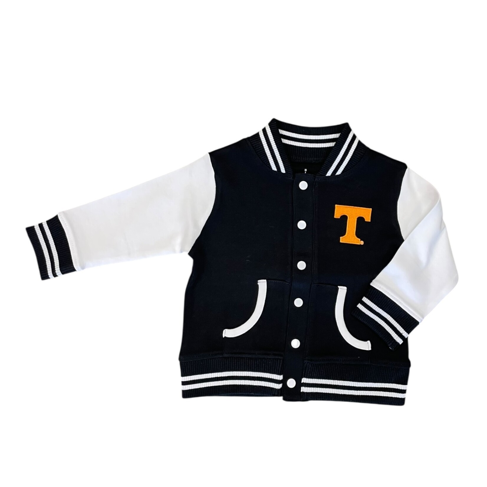 Creative Knitwear Black Power T Varsity Jacket