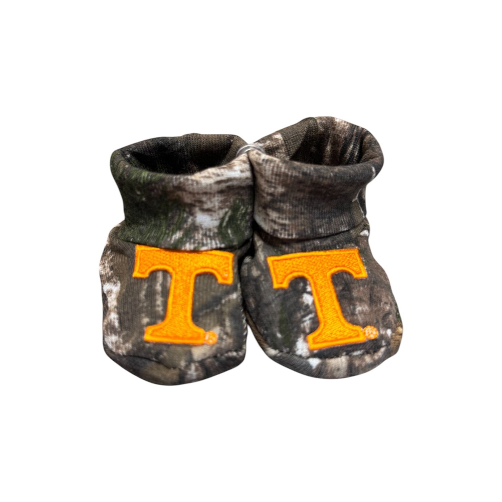 Creative Knitwear Camo Power T Booties (NB)