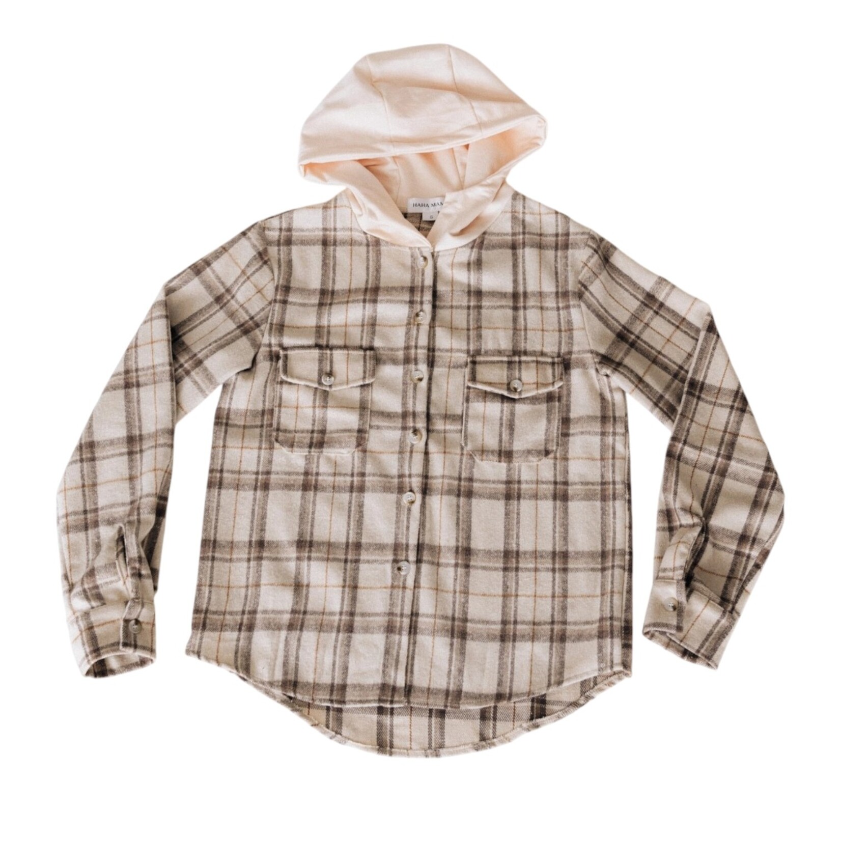 HAHA MAMA Beige Adult Flannel