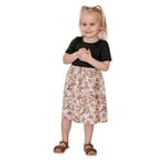 HAHA MAMA Green Floral Girls Dress