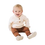 HAHA MAMA Hooded Ivory Muslin Shirt