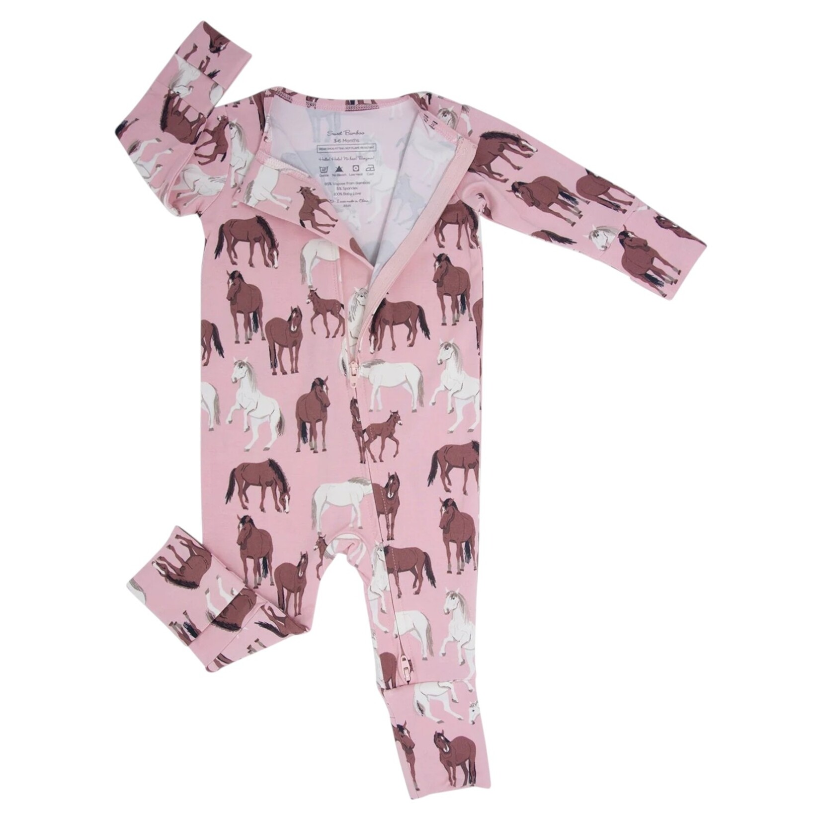 Sweet Bamboo Wild Horses Convertible Romper