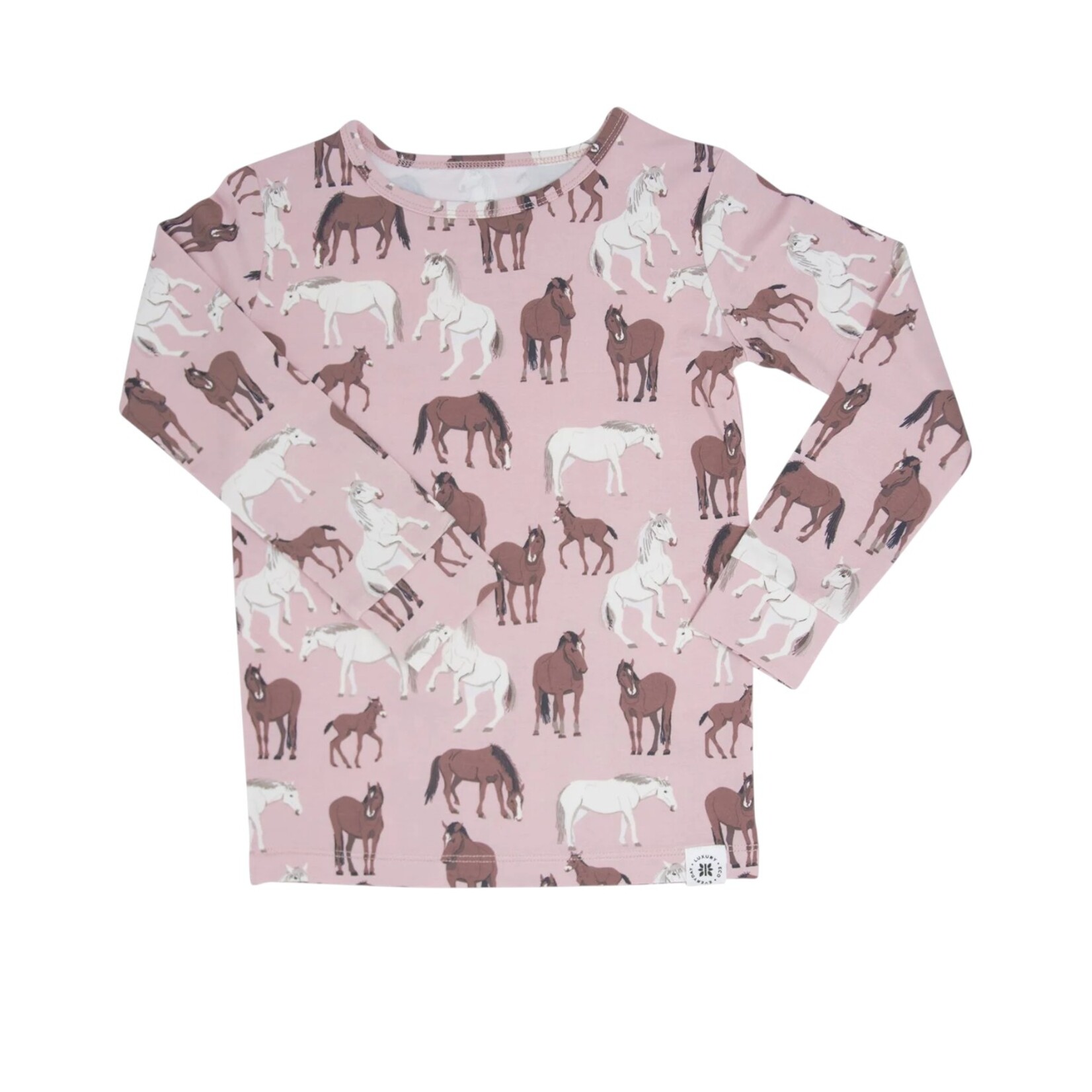 Sweet Bamboo Wild Horses PJ Set