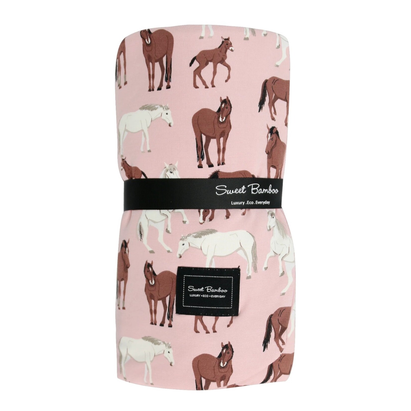 Sweet Bamboo Big Kid Cloud Wild Horses Blanket