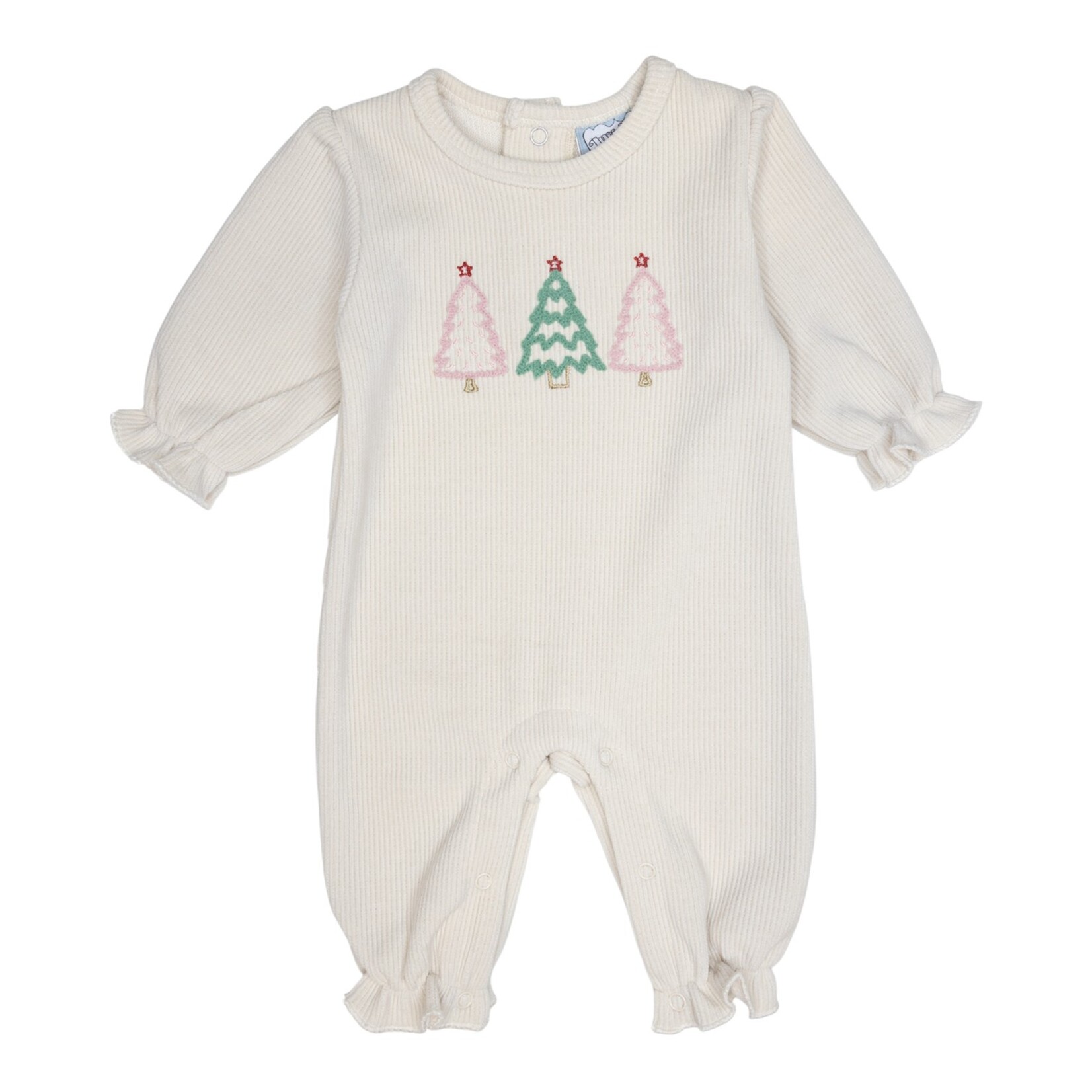 Three Sisters O' Christmas Tree Girl Romper