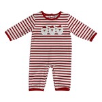 Three Sisters Santa Applique Boy Romper
