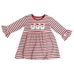 Three Sisters Santa Applique Dress