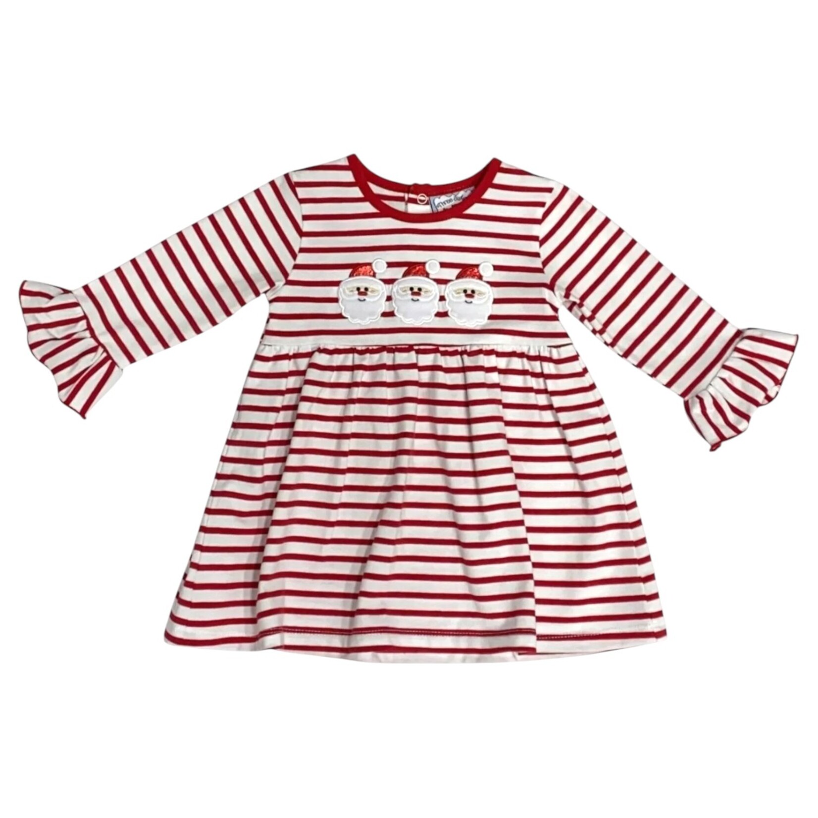 Three Sisters Santa Applique Dress