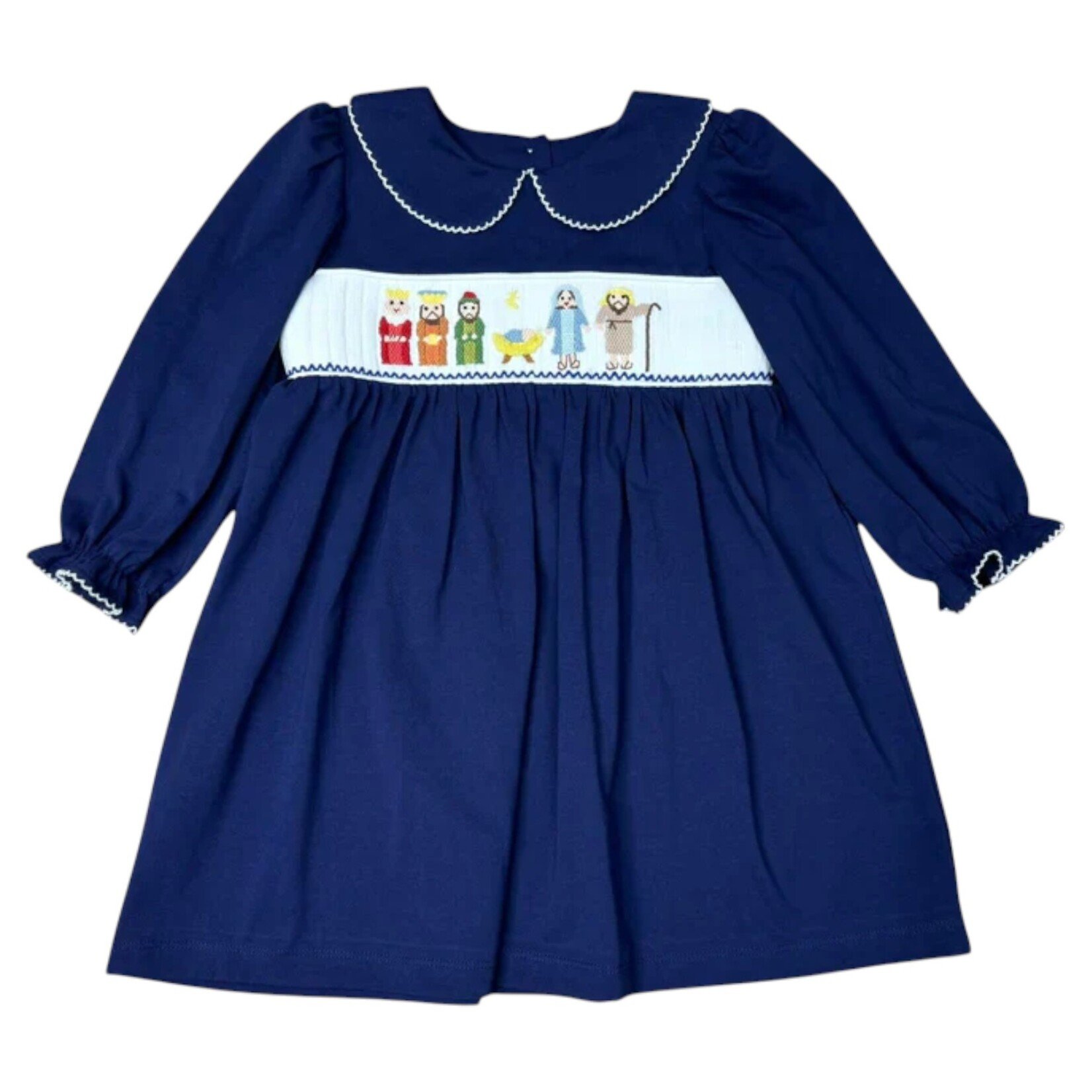 Three Sisters Nativity Smocked Dress