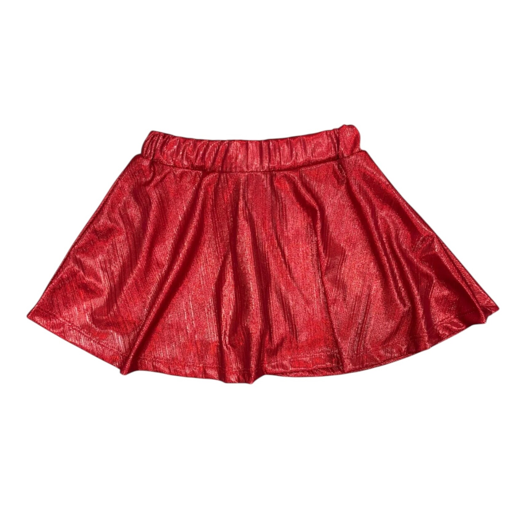 Emma Jean Red Shimmer Skort