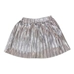 Emma Jean Silver Pleated Skort