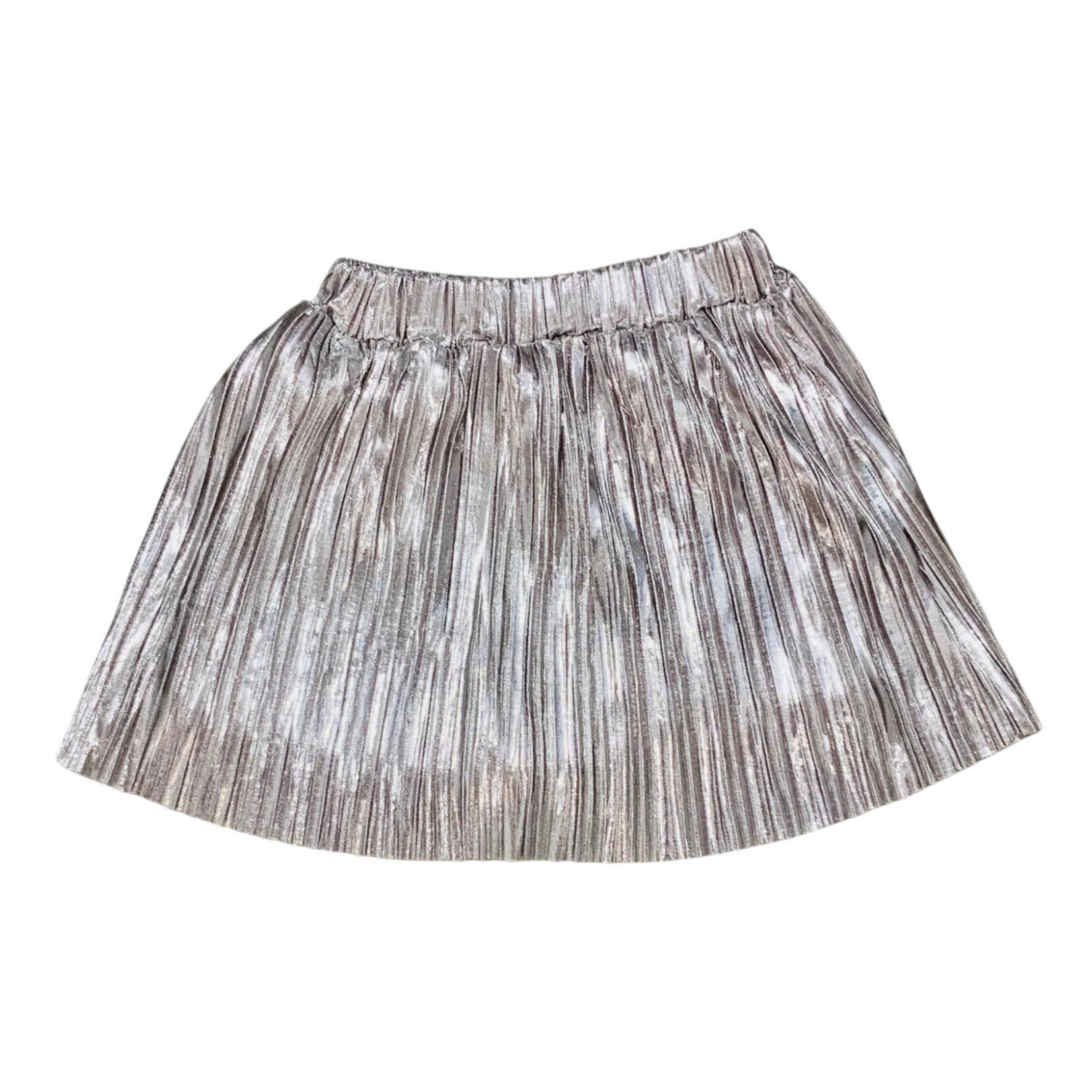 Emma Jean Silver Pleated Skort